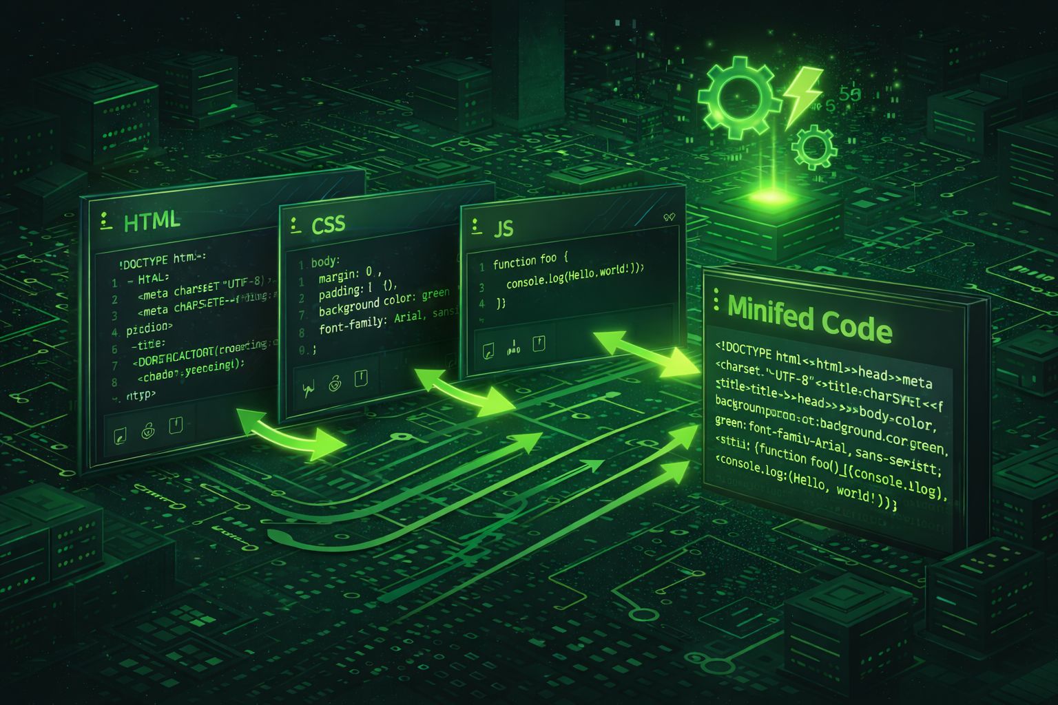 Code Minification graphic
