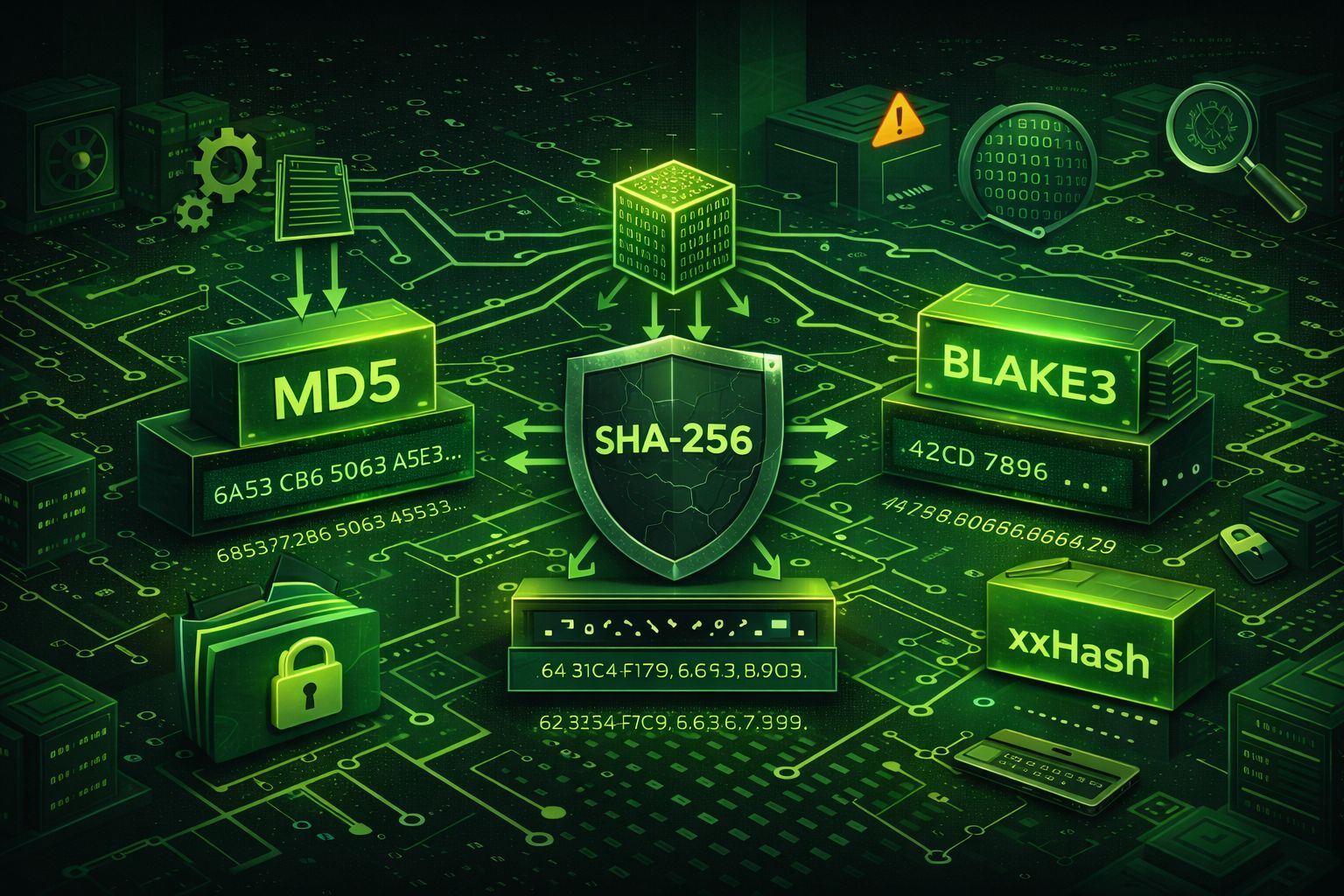 Hash generation graphic