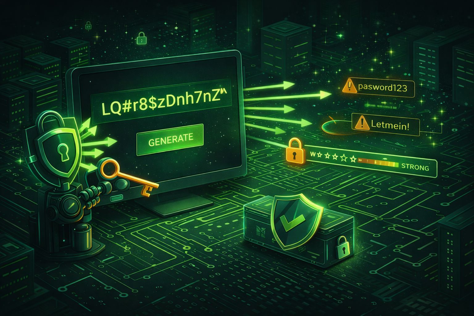 Password generation graphic