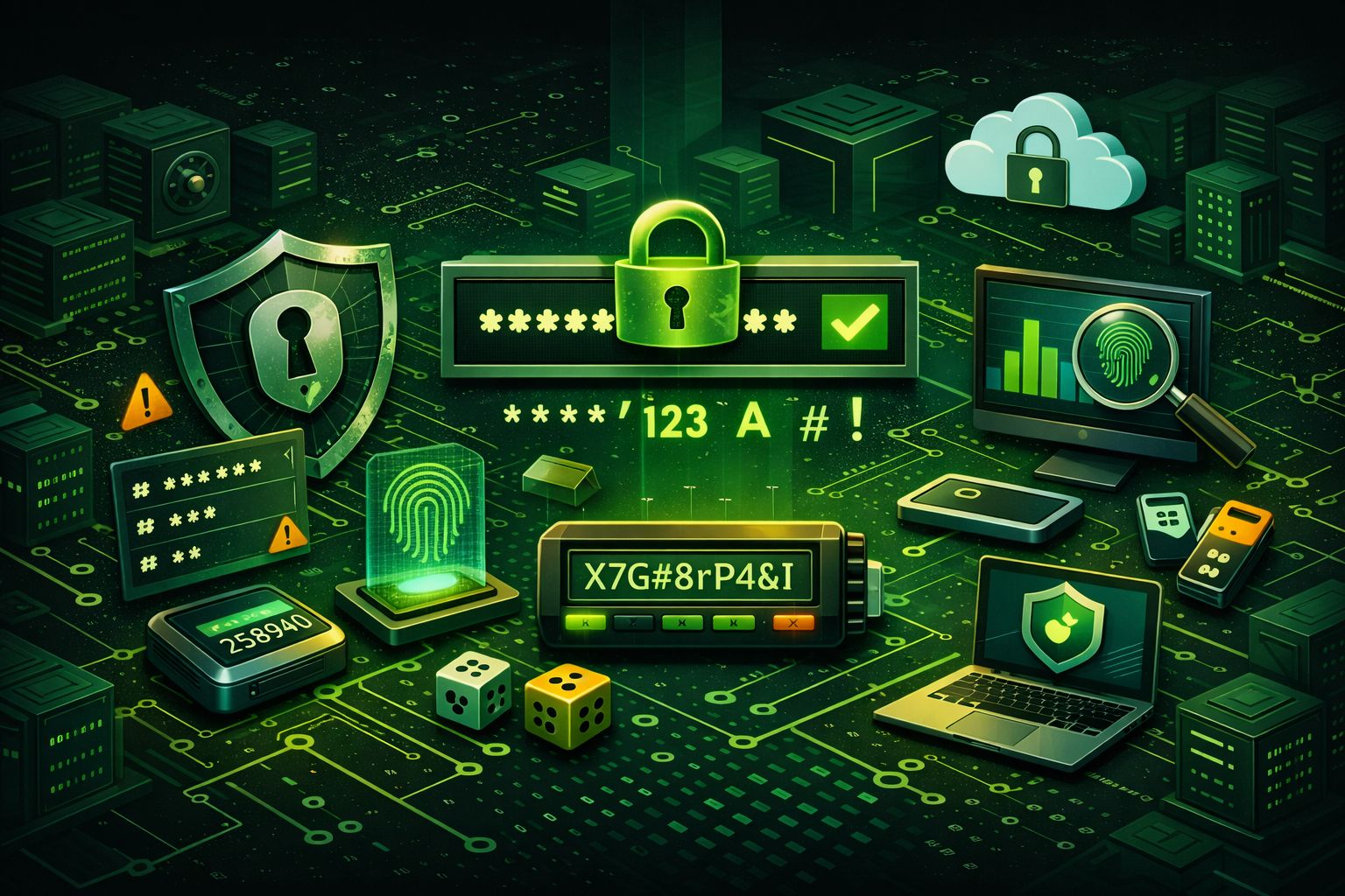 Secure password graphic